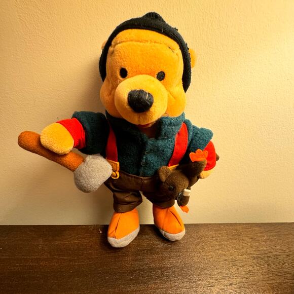 Disney Toys Disney Store Winnie The Pooh Lumberjack Plush Mini Bean disney-toys-disney-store-winnie-the-pooh-lumberjack-plush-mini-bean